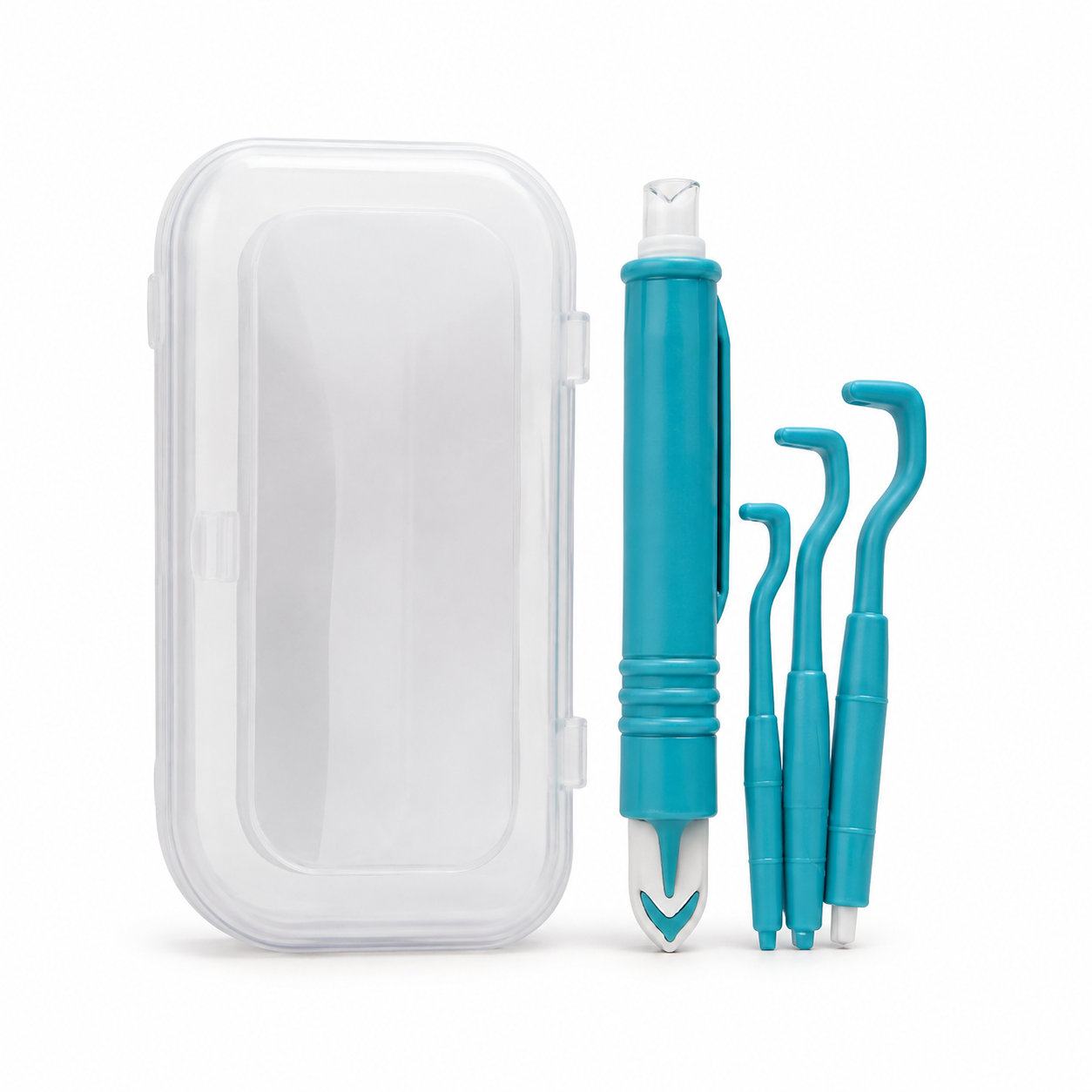 Tick removal tool set with storage case